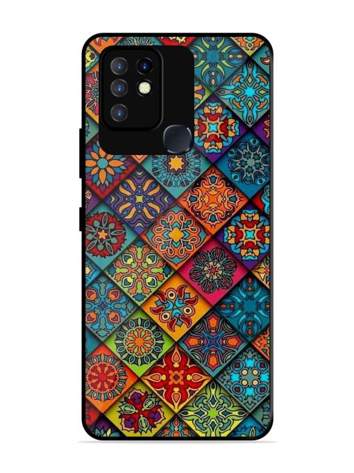 Patchwork Mandala Mosaic Glossy Soft Edge Case for Infinix Hot 10 Chachhi