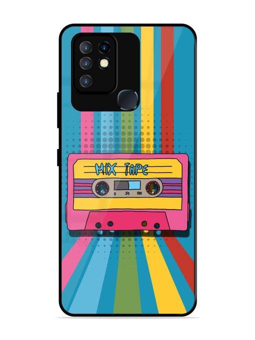 Retro Cassette Tapes Glossy Soft Edge Case for Infinix Hot 10 Chachhi