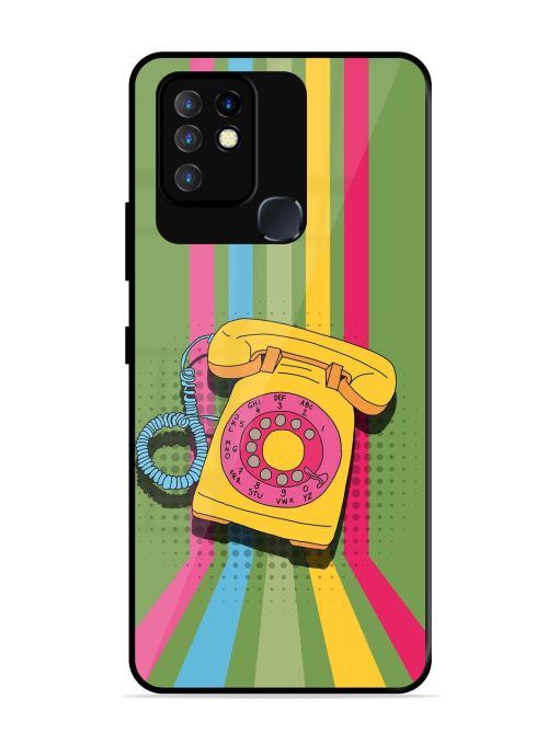 Retro Dialer Glossy Soft Edge Case for Infinix Hot 10 Chachhi