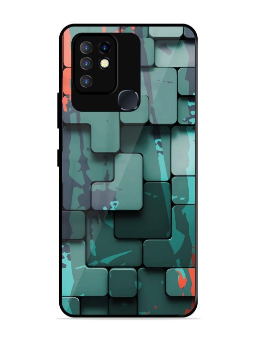 Abstract Geometric Mosaic Glossy Soft Edge Case for Infinix Hot 10 Chachhi