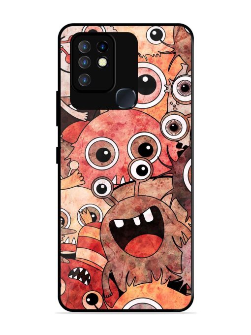 Monster Mash Glossy Soft Edge Case for Infinix Hot 10 Chachhi