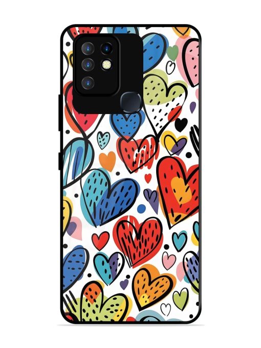 Heartfelt Harmony Glossy Soft Edge Case for Infinix Hot 10 Chachhi