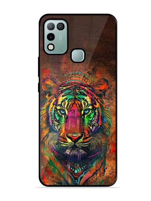 Cosmic Tiger Glossy Soft Edge Case for Infinix Hot 10 Play Chachhi