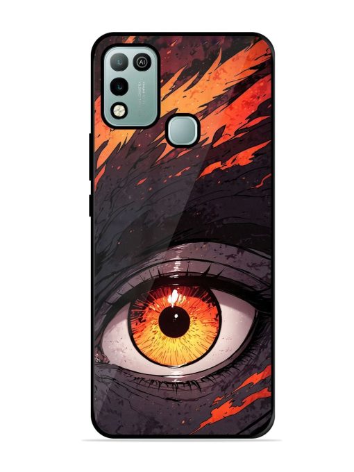 Inferno Gaze Glossy Soft Edge Case for Infinix Hot 10 Play Chachhi