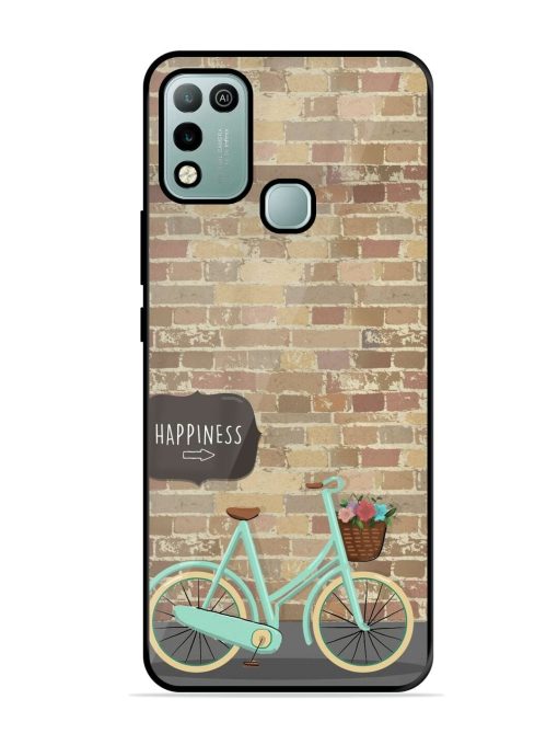 Pedaling Towards Happiness Glossy Soft Edge Case for Infinix Hot 10 Play Chachhi