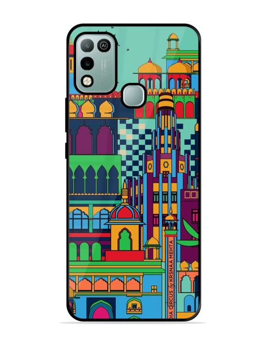 Indian Tapestry Glossy Soft Edge Case for Infinix Hot 10 Play Chachhi