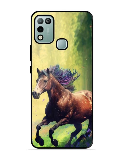 Enchanted Gallop Glossy Soft Edge Case for Infinix Hot 10 Play Chachhi