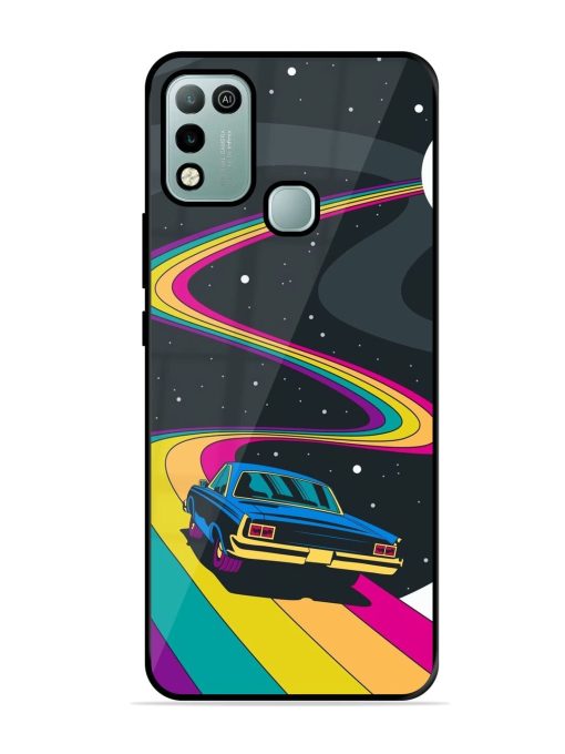 Rainbow Road Glossy Soft Edge Case for Infinix Hot 10 Play Chachhi