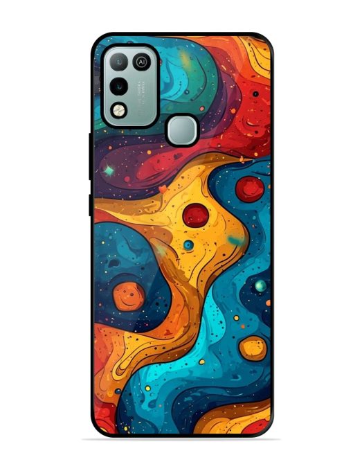 Cosmic Swirl Glossy Soft Edge Case for Infinix Hot 10 Play Chachhi