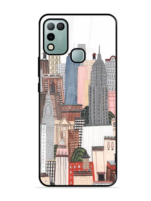 Cityscape Dreams Glossy Soft Edge Case for Infinix Hot 10 Play Chachhi