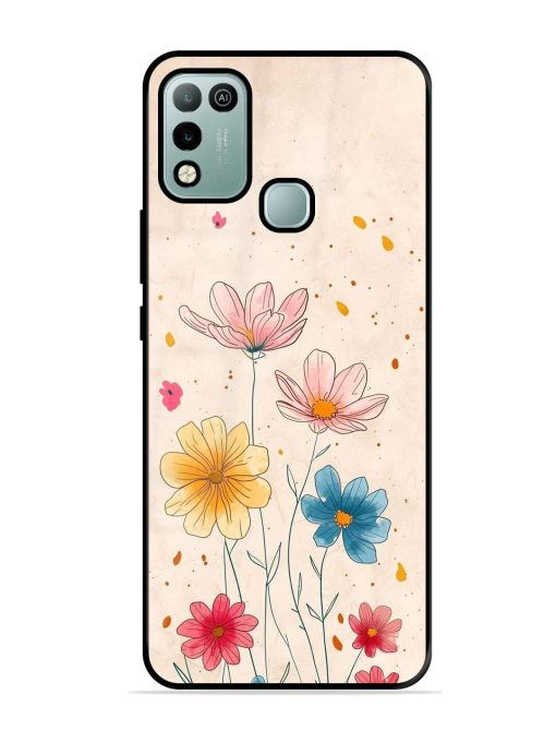 Delicate Bloom Glossy Soft Edge Case for Infinix Hot 10 Play Chachhi