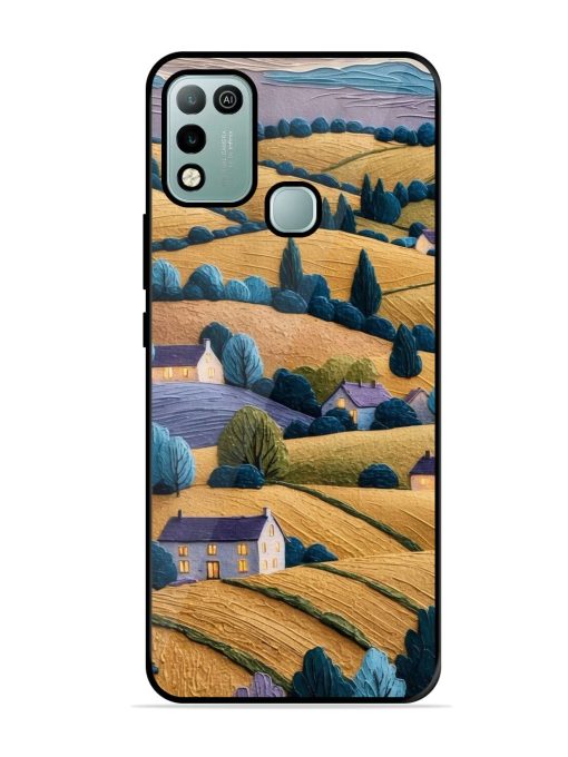 Rolling Hilltop Haven Glossy Soft Edge Case for Infinix Hot 10 Play Chachhi