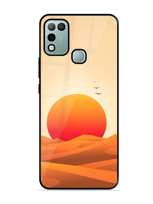 Desert Sunset Glossy Soft Edge Case for Infinix Hot 10 Play Chachhi