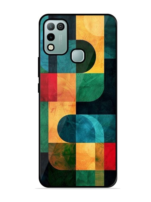 Geometric Harmony Glossy Soft Edge Case for Infinix Hot 10 Play Chachhi