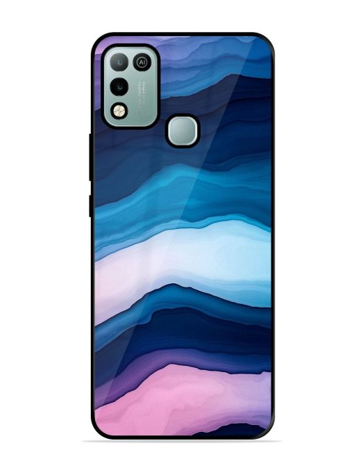 Oceanic Layers Glossy Soft Edge Case for Infinix Hot 10 Play Chachhi