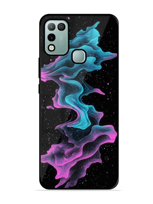 Cosmic Currents Glossy Soft Edge Case for Infinix Hot 10 Play Chachhi