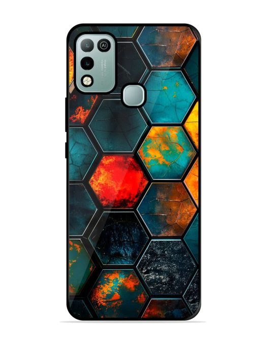 Hexagon Hive Glossy Soft Edge Case for Infinix Hot 10 Play Chachhi