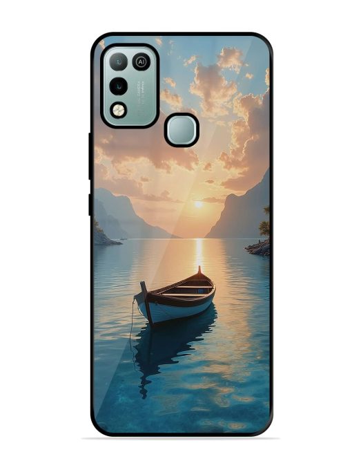 Serene Sunset Glossy Soft Edge Case for Infinix Hot 10 Play Chachhi