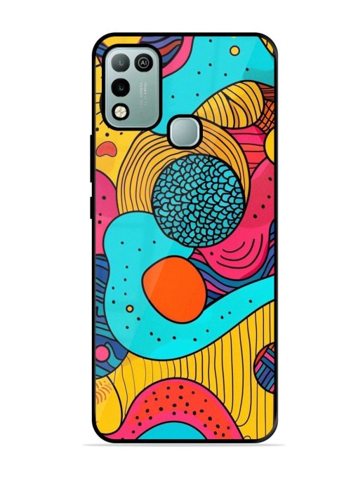 Psychedelic Patterns Glossy Soft Edge Case for Infinix Hot 10 Play Chachhi