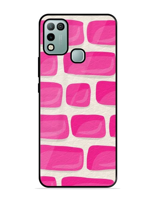 Pink Brick Wall Glossy Soft Edge Case for Infinix Hot 10 Play Chachhi