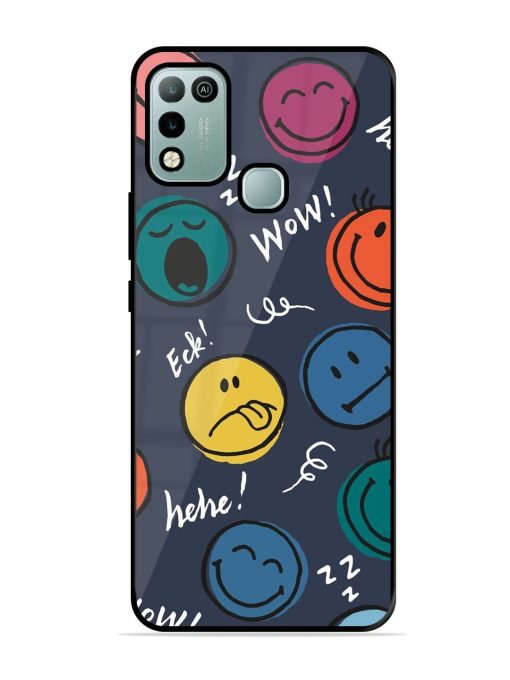 Emoticon Parade Glossy Soft Edge Case for Infinix Hot 10 Play Chachhi