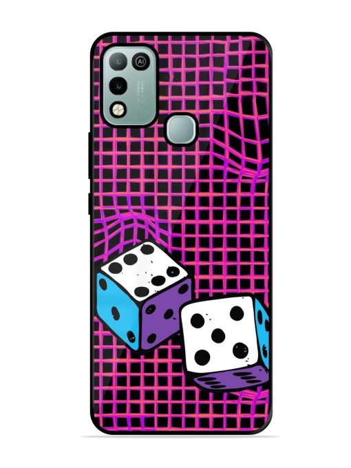 Glitched Dice Glossy Soft Edge Case for Infinix Hot 10 Play Chachhi