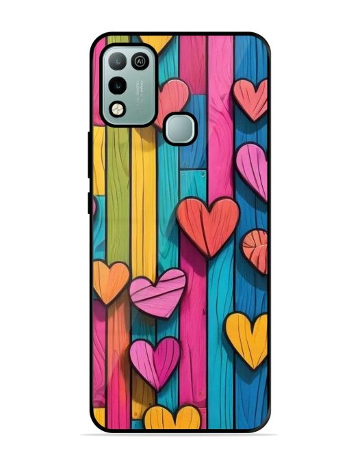 Rainbow Of Hearts Glossy Soft Edge Case for Infinix Hot 10 Play Chachhi