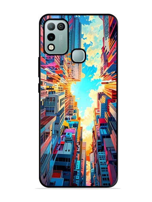 Skyward City Glossy Soft Edge Case for Infinix Hot 10 Play Chachhi