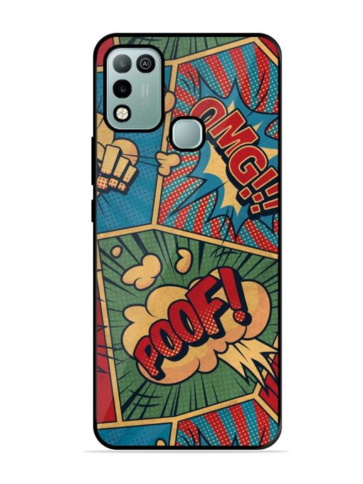 Comic Book Chaos Glossy Soft Edge Case for Infinix Hot 10 Play Chachhi