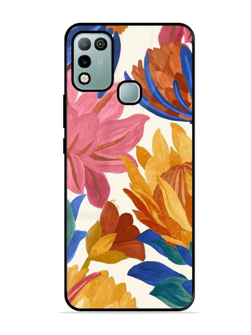 Blooming Tapestry Glossy Soft Edge Case for Infinix Hot 10 Play Chachhi