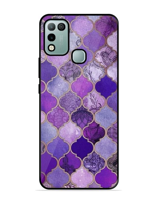 Purple Mosaic Magic Glossy Soft Edge Case for Infinix Hot 10 Play Chachhi