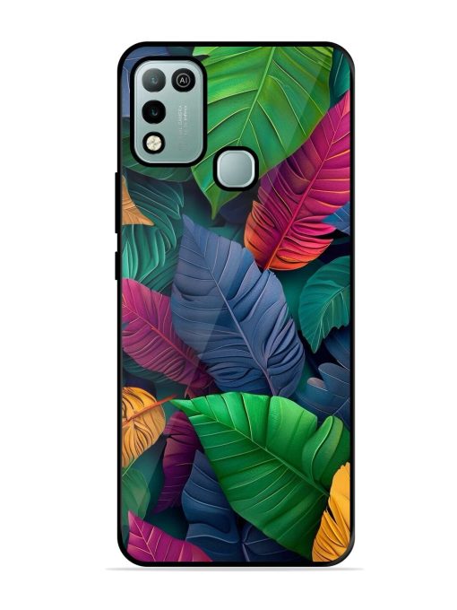 Tropical Tapestry Glossy Soft Edge Case for Infinix Hot 10 Play Chachhi