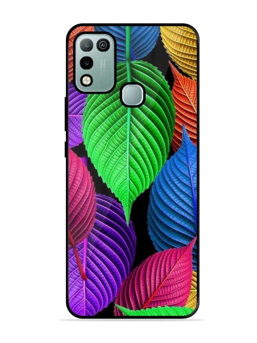 Rainbow Leaf Symphony Glossy Soft Edge Case for Infinix Hot 10 Play Chachhi