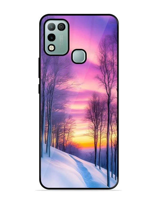 Winter'S Purple Haze Glossy Soft Edge Case for Infinix Hot 10 Play Chachhi