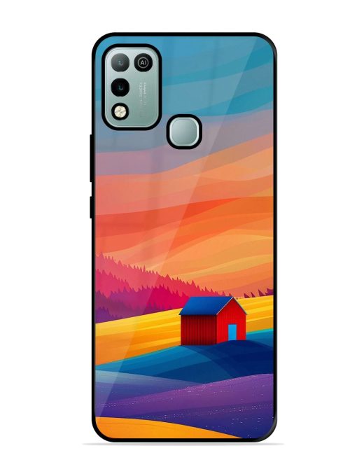 Sunset Solitude Glossy Soft Edge Case for Infinix Hot 10 Play Chachhi