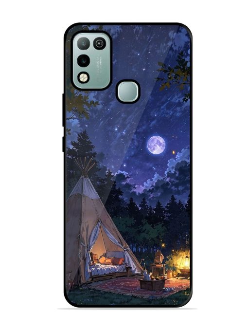 Moonlight Camping Glossy Soft Edge Case for Infinix Hot 10 Play Chachhi