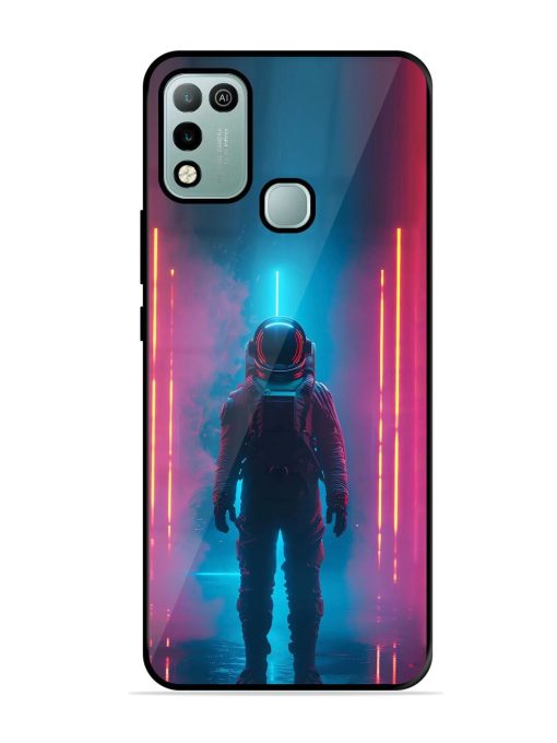 Neon Astronaut Glossy Soft Edge Case for Infinix Hot 10 Play Chachhi