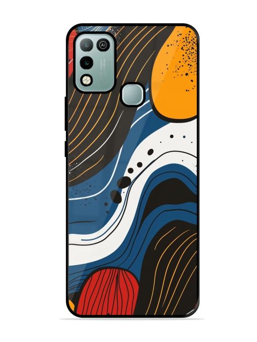 Abstract Expression Glossy Soft Edge Case for Infinix Hot 10 Play Chachhi