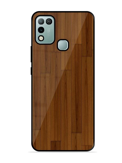 Warm Woodgrain Glossy Soft Edge Case for Infinix Hot 10 Play Chachhi