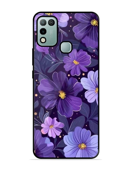 Purple Paradise Glossy Soft Edge Case for Infinix Hot 10 Play Chachhi