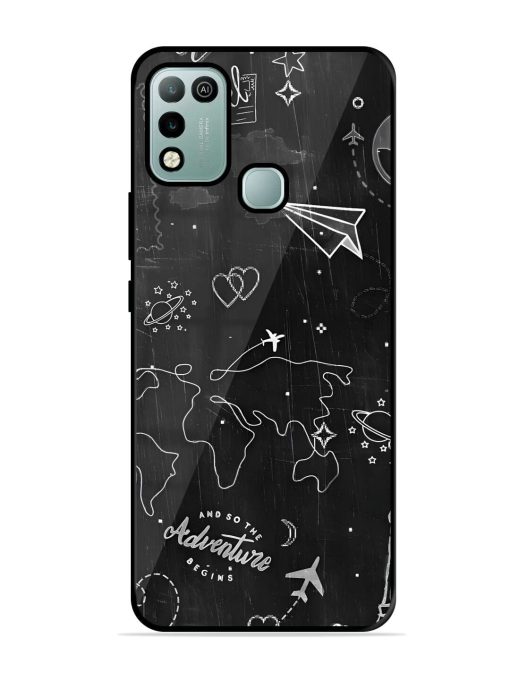 Wanderlust Sketchbook Glossy Soft Edge Case for Infinix Hot 10 Play Chachhi