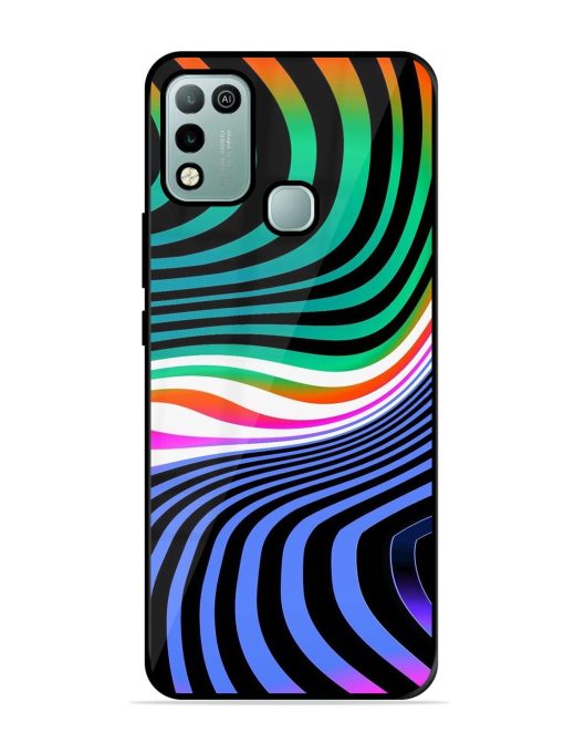 Psychedelic Waves Glossy Soft Edge Case for Infinix Hot 10 Play Chachhi