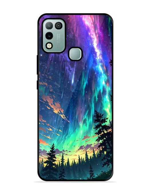 Cosmic Canvas Glossy Soft Edge Case for Infinix Hot 10 Play Chachhi