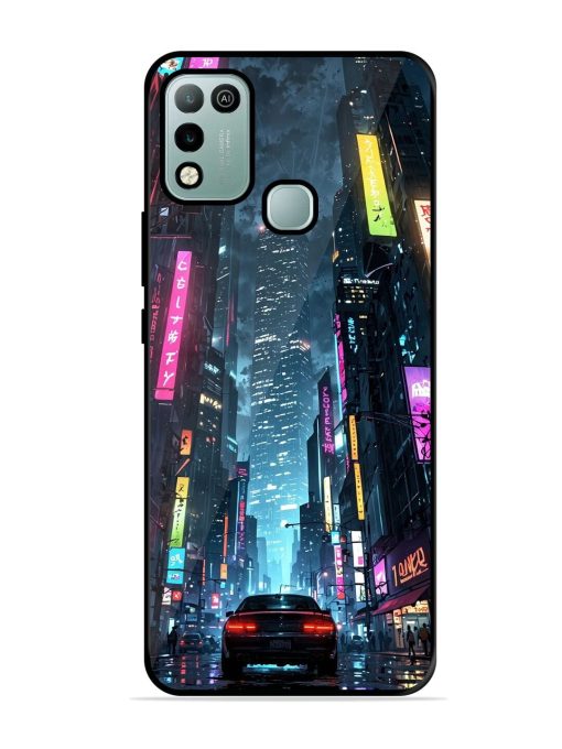 Neon Nightscape Glossy Soft Edge Case for Infinix Hot 10 Play Chachhi