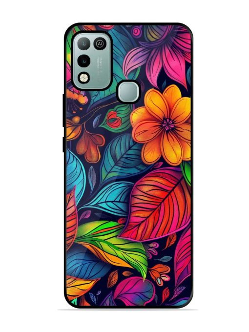 Rainbow Of Blooms Glossy Soft Edge Case for Infinix Hot 10 Play Chachhi