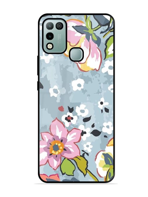 Floral Fantasy Glossy Soft Edge Case for Infinix Hot 10 Play Chachhi