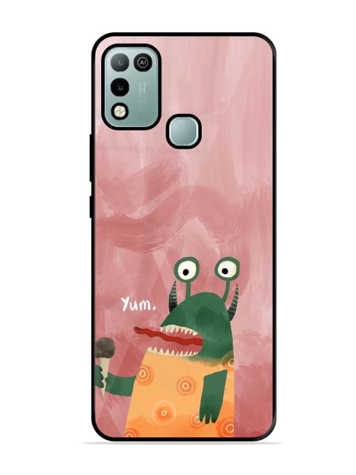 Hungry Monster Glossy Soft Edge Case for Infinix Hot 10 Play Chachhi