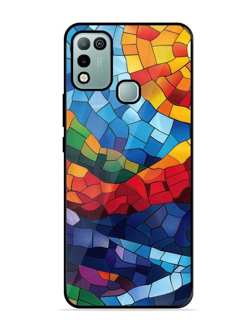 Mosaic Sunset Glossy Soft Edge Case for Infinix Hot 10 Play Chachhi