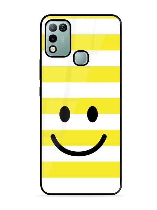 Smiling Stripes Glossy Soft Edge Case for Infinix Hot 10 Play Chachhi