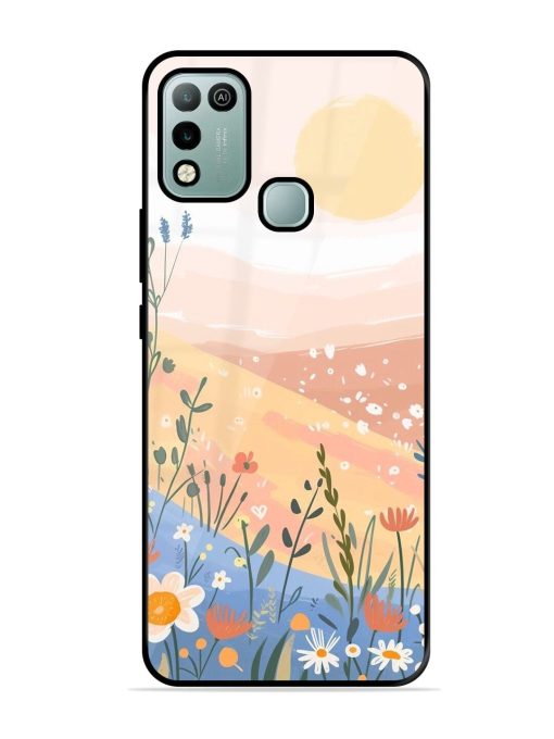 Golden Hour Blooms Glossy Soft Edge Case for Infinix Hot 10 Play Chachhi